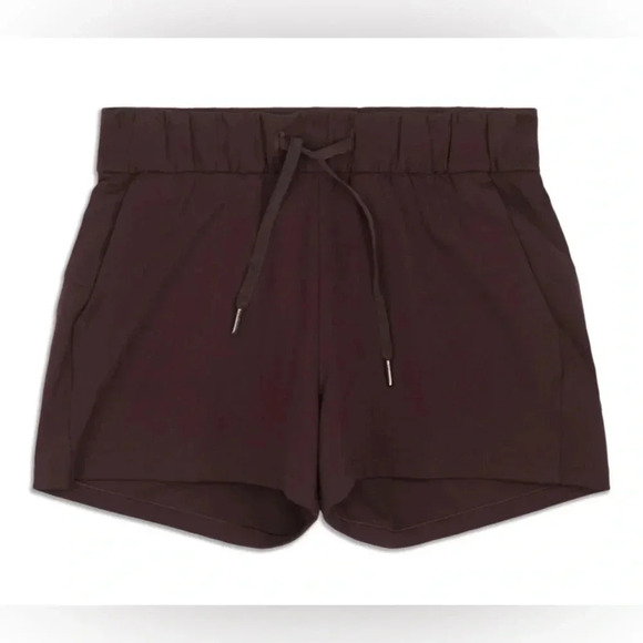 Lululemon On The Fly Brown Shorts  3” Size 4 - Picture 1 of 8